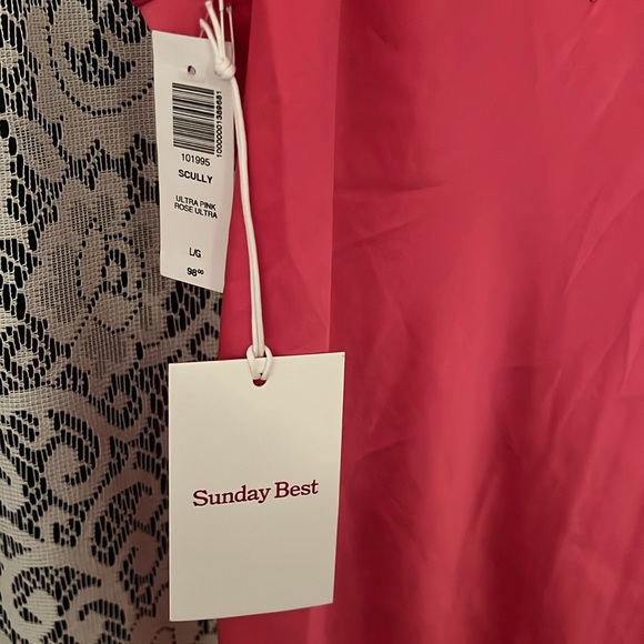 Hot Pink Slip dress - Picture 2 of 3